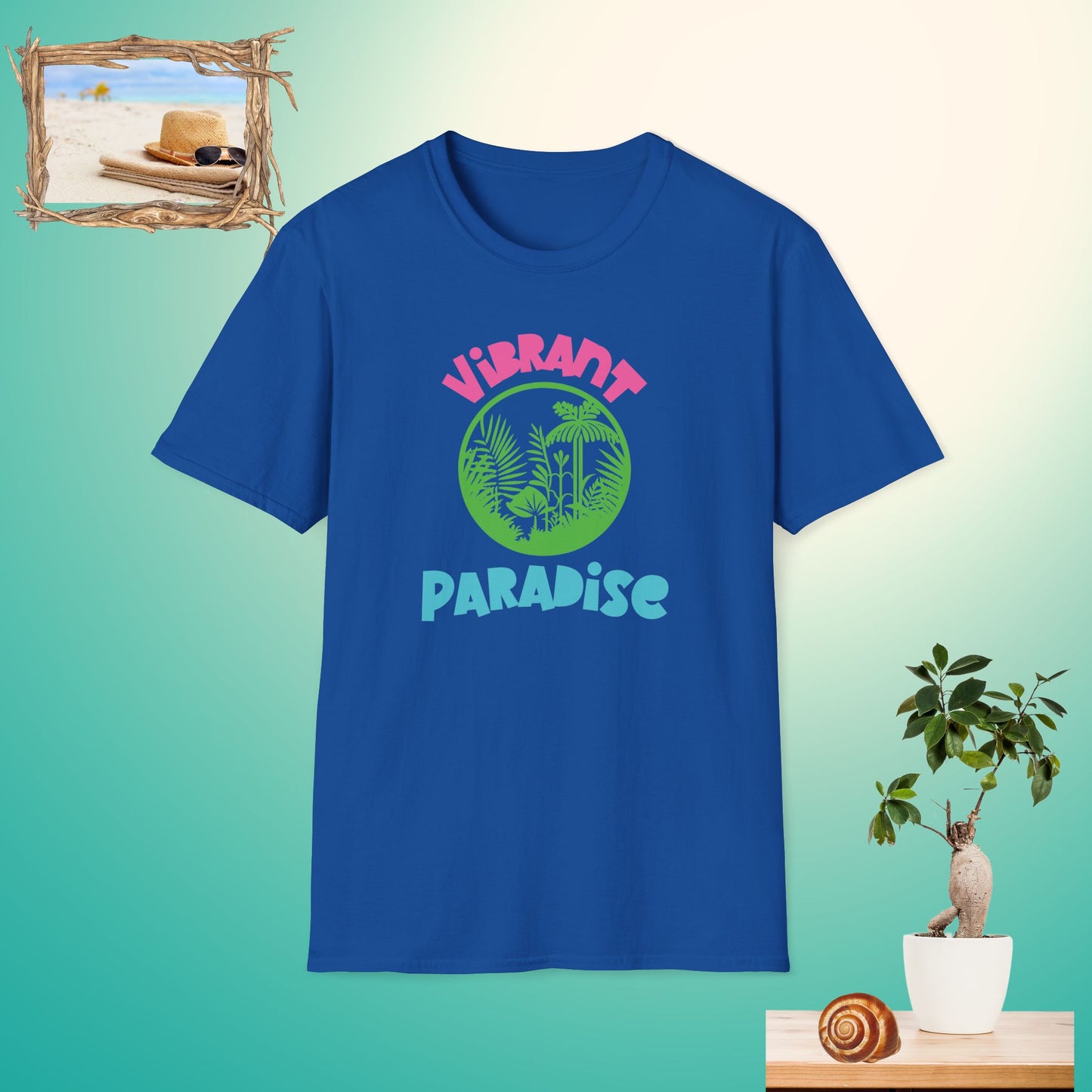 Vibrant Paradise Unisex Softstyle T-Shirt