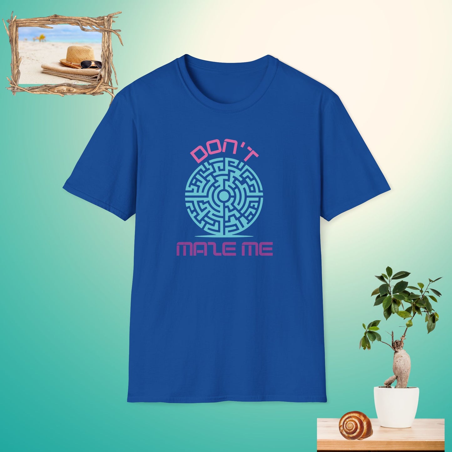 Don't Maze Me Unisex Softstyle T-Shirt - Fun Graphic Tee for Puzzle Lovers