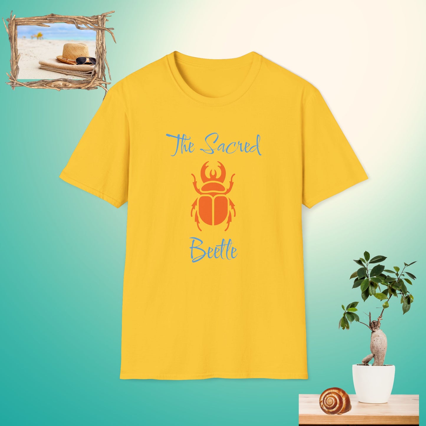 The Sacred Beetle Unisex Softstyle T-Shirt