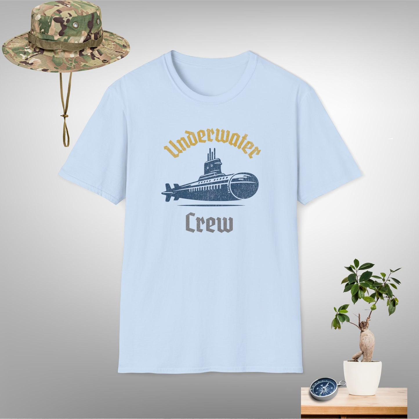 Underwater Crew Unisex Softstyle T-Shirt - Adventure & Exploration Theme